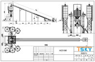Civil Construction Precast 180m3 Concrete Batch Mix Plant