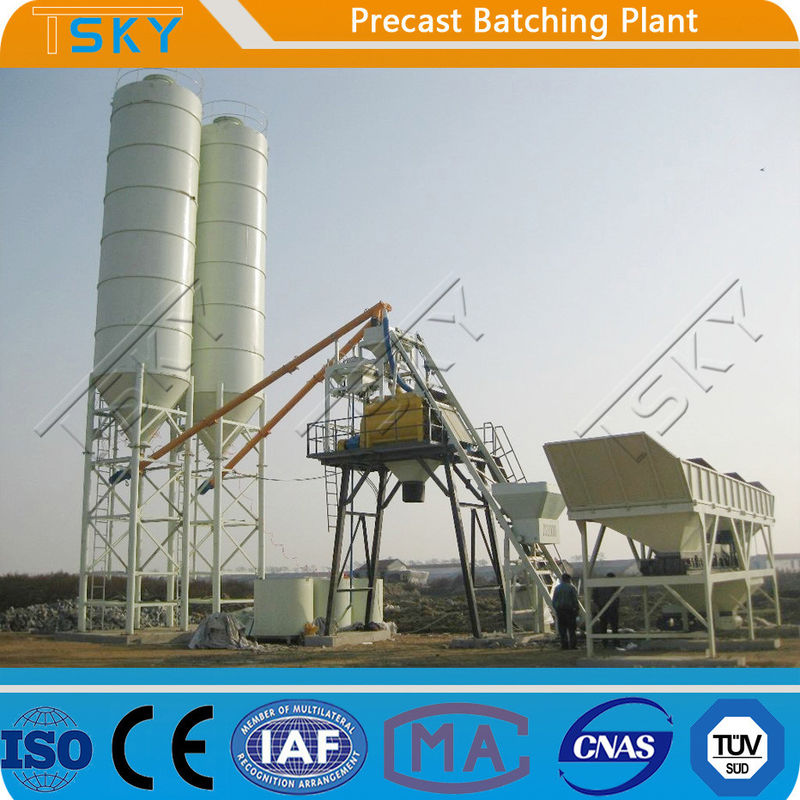 BP2000S Skip Hoist Feeding 40m³/h Precast Batch Plant