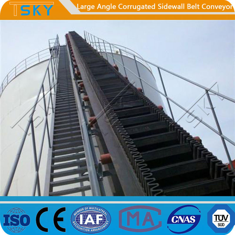 SGS Large Angle 2.5m/s B1000 Rubber Belt Conveyor